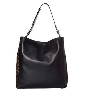 ALL SAINTS CALF HAIR KIM NS TOTE BAG